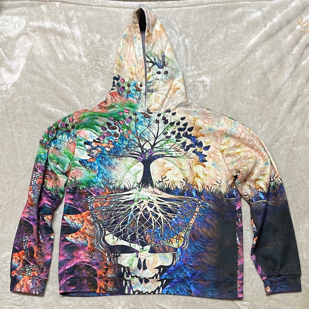 The Grateful Dead Tree of Life and Skull Graphic Hoodie